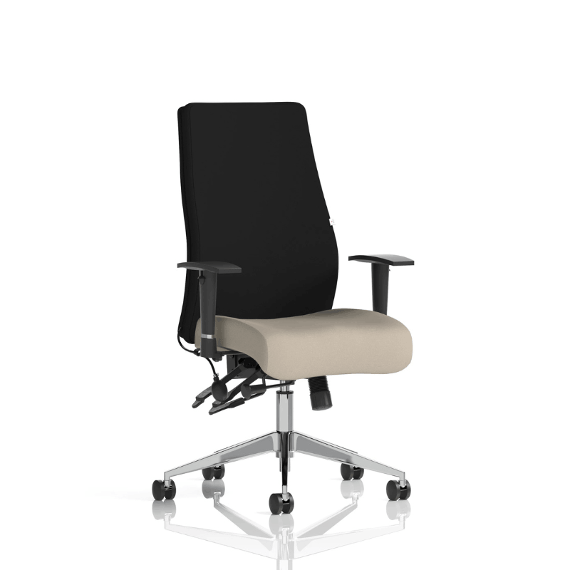 Dynamic Onyx High Back Chair | 24-Hour Intensive Use BS 5459 Certified Chrome Frame