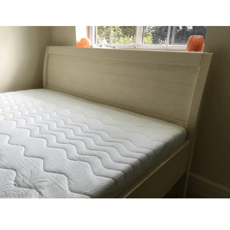 Demko Greta Solid Wood Bed Frame | Metal-Free Natural Wood, 3D Flexible Slatted Support