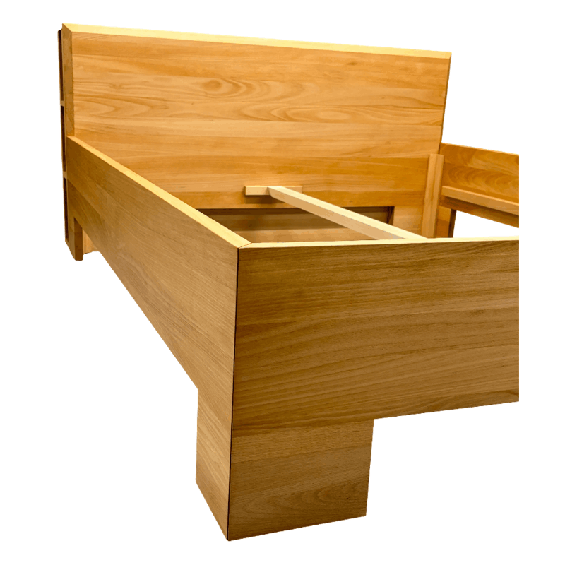 Demko Princess Solid Wood Bed Frame | American Black Walnut, Metal-Free 3D Flexible Slatted Support