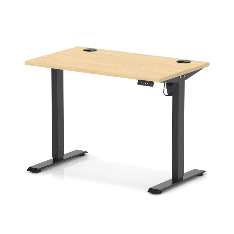 Air Lite Height Adjustable Slimline Desk with Cable Ports