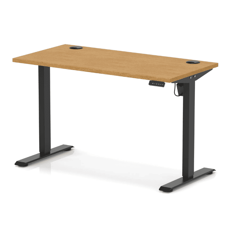 Air Lite Height Adjustable Slimline Desk with Cable Ports
