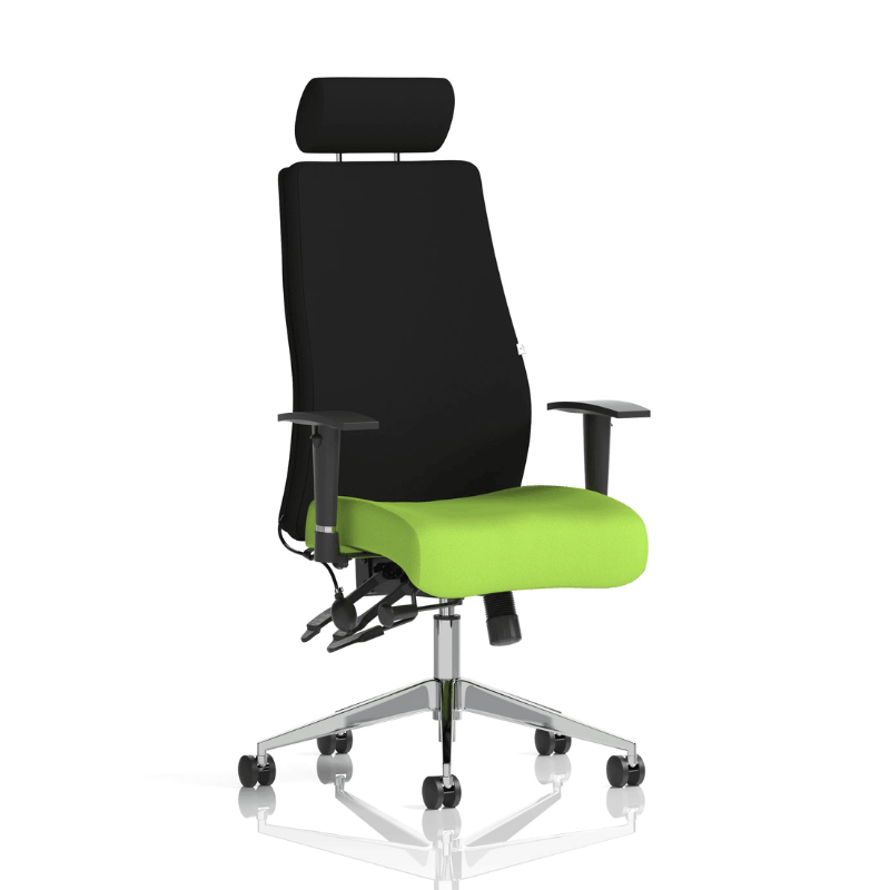 Dynamic Onyx High Back Chair | 24-Hour Intensive Use BS 5459 Certified Chrome Frame