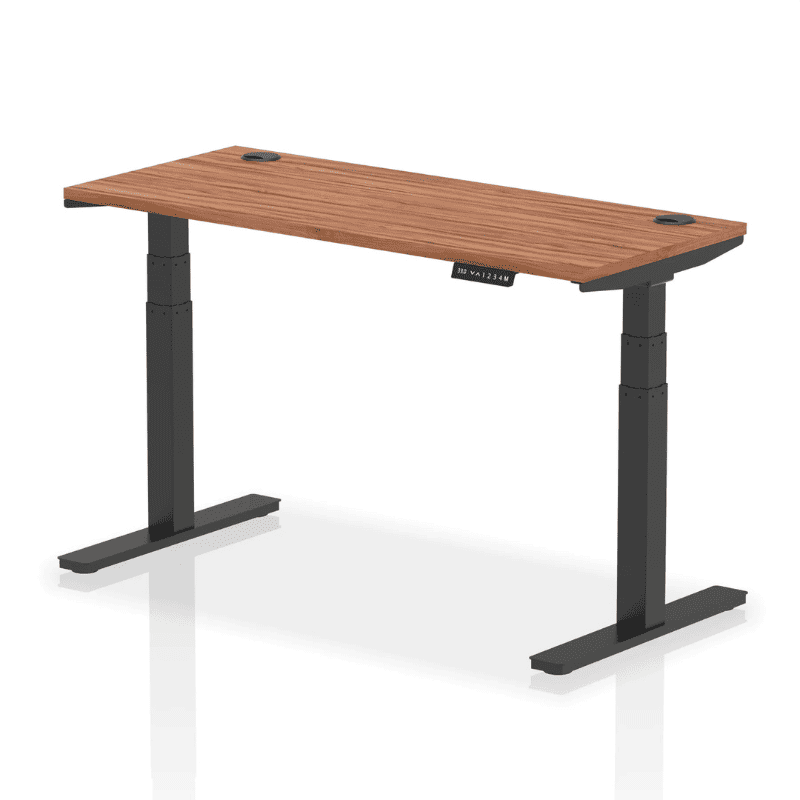 Air Height Adjustable Slimline Desk with Cable Ports
