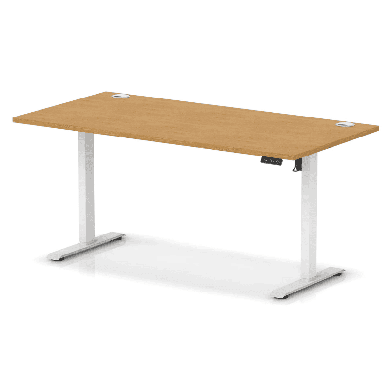 Air Lite Height Adjustable Desk with Cable Ports