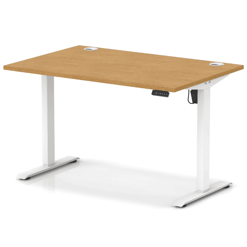 Air Lite Height Adjustable Desk with Cable Ports