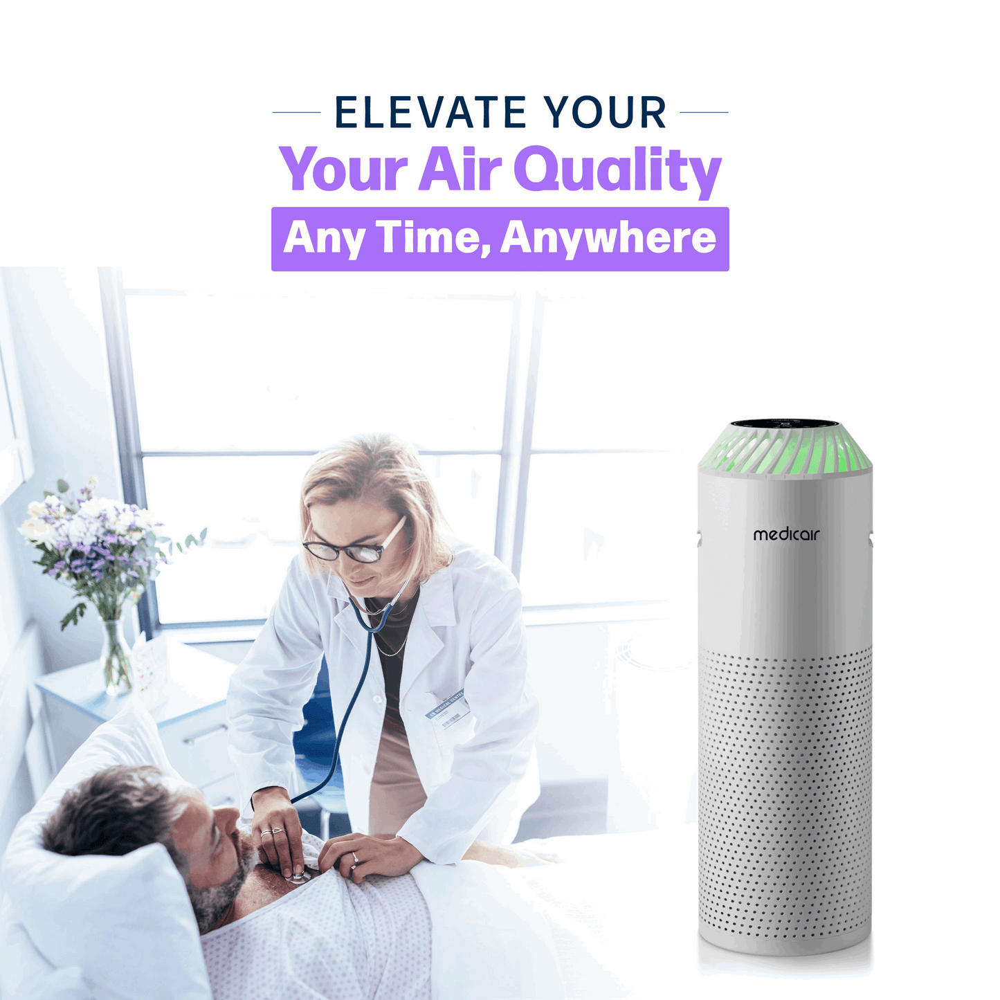 MedicAir Pro — Medical‑Grade Air Purification for Modern Homes & Workspaces