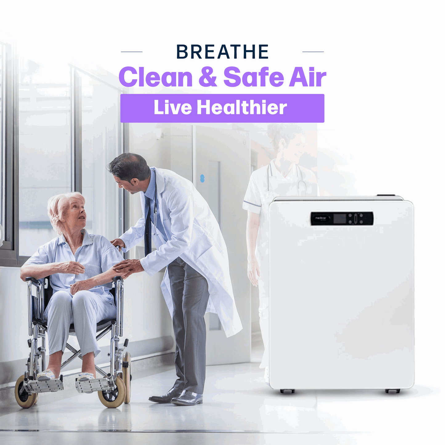 MedicAir Pro Max — Maximum Airflow. Maximum Coverage. Medical‑Grade Purification.
