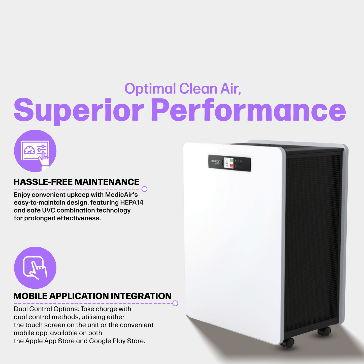MedicAir Pro Max – Premium Medical-Grade Air Purifier for Large Spaces & Professional Use