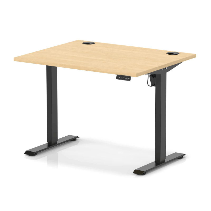 Air Lite Height Adjustable Desk with Cable Ports