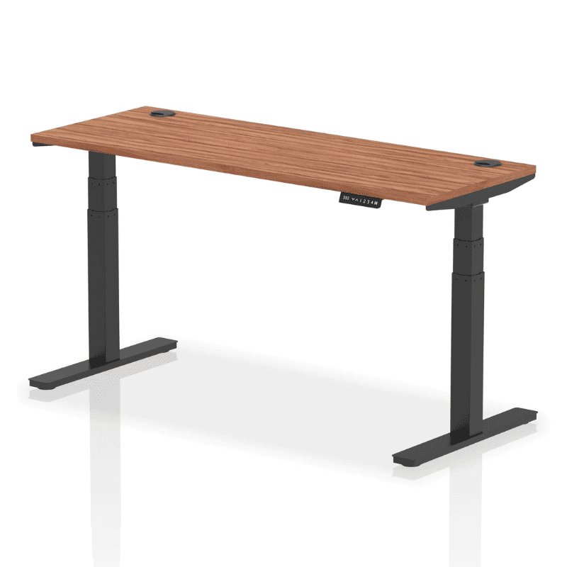 Air Height Adjustable Slimline Desk with Cable Ports