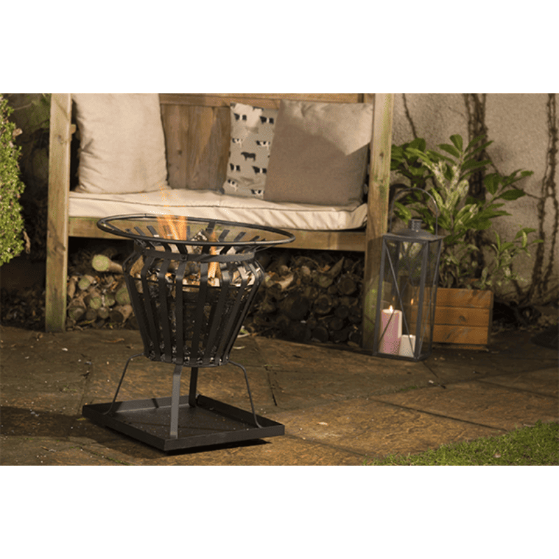Lifestyle Signa Fire Basket with BBQ Grill