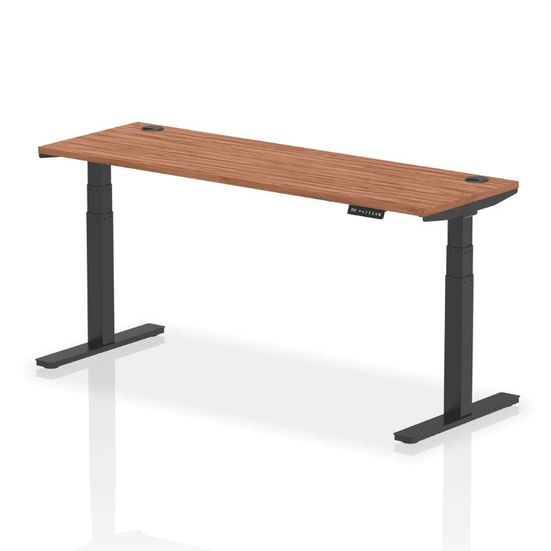 Air Height Adjustable Slimline Desk with Cable Ports