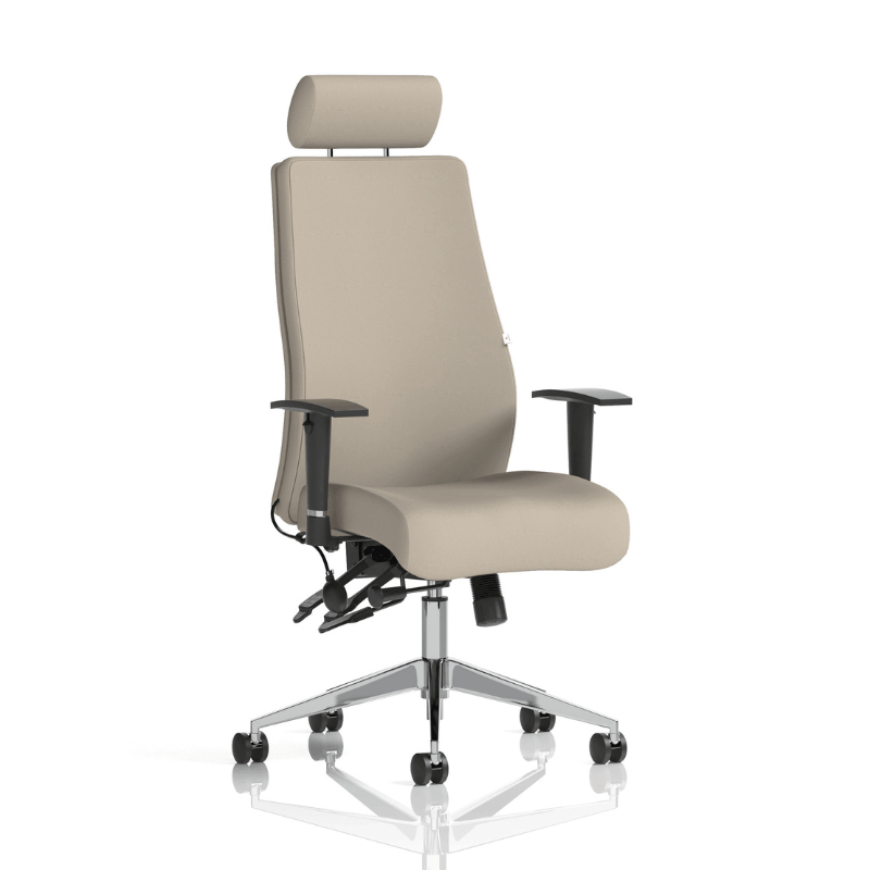 Dynamic Onyx High Back Chair | 24-Hour Intensive Use BS 5459 Certified Chrome Frame