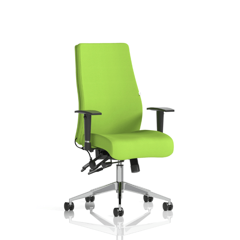 Dynamic Onyx High Back Chair | 24-Hour Intensive Use BS 5459 Certified Chrome Frame