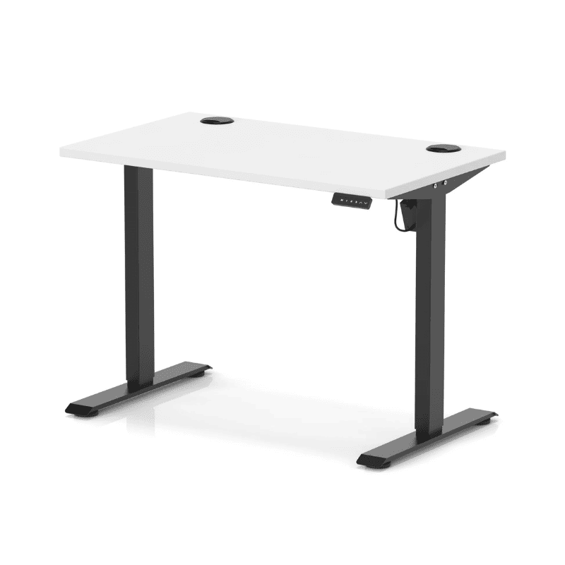 Air Lite Height Adjustable Slimline Desk with Cable Ports
