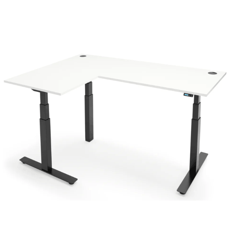 Flytta 3+ Corner Sit-Stand Desk | Triple Motor 180kg Multi-Monitor 3-Stage Performance Frame
