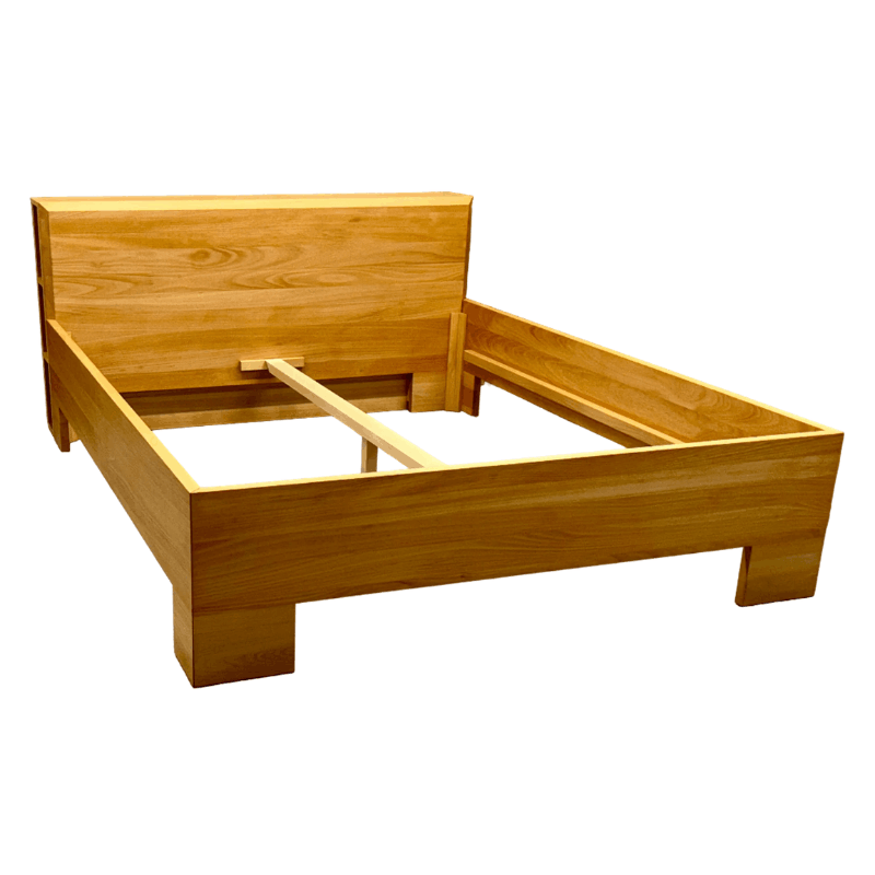 Demko Princess Solid Wood Bed Frame | American Black Walnut, Metal-Free 3D Flexible Slatted Support