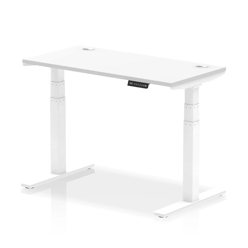 Air Lite Height Adjustable Slimline Desk (with Cable Ports)