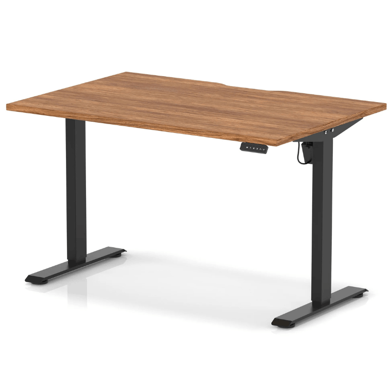 Air Lite Height Adjustable Desk with Scalloped Edge