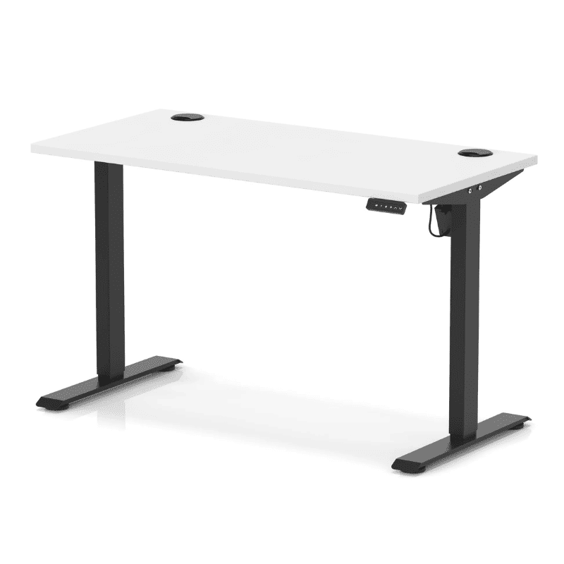 Air Lite Height Adjustable Slimline Desk with Cable Ports