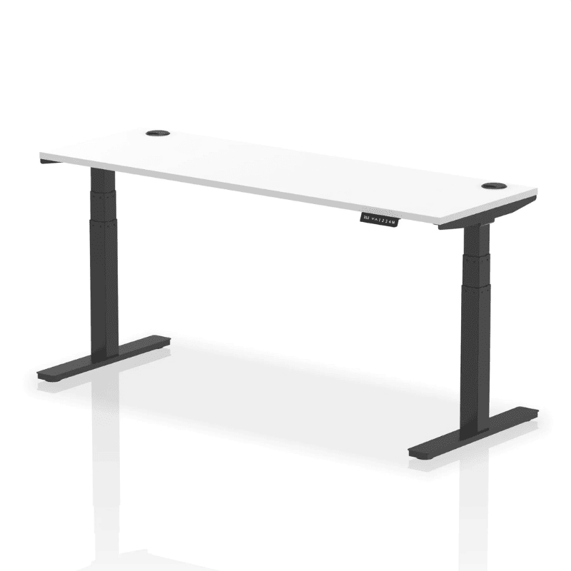 Air Height Adjustable Slimline Desk with Cable Ports