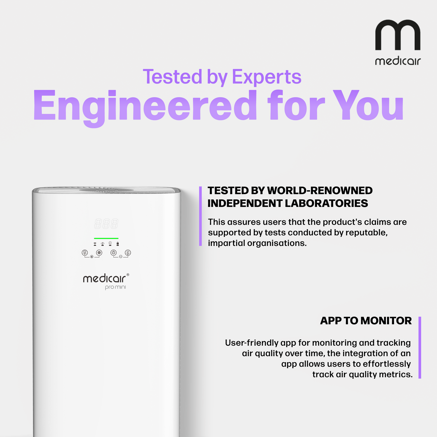 MedicAir Pro Mini – Portable Medical-Grade Air Purifier for Home & Office