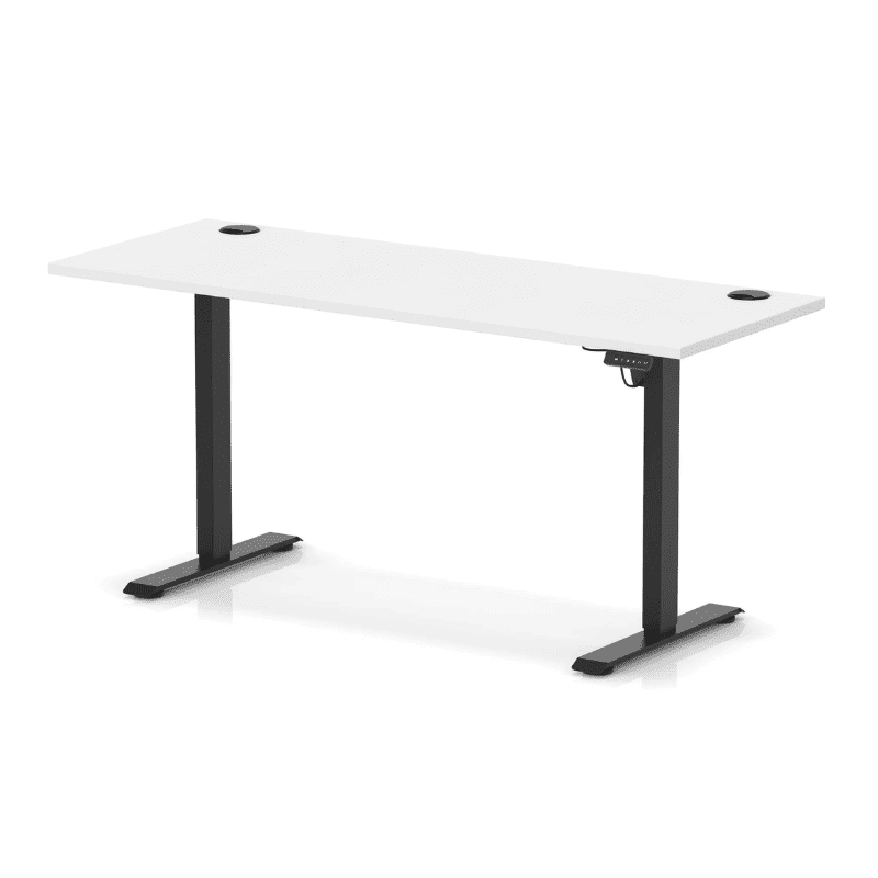 Air Lite Height Adjustable Slimline Desk with Cable Ports