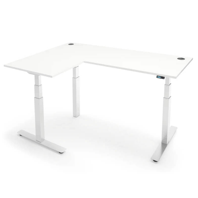 Flytta 3+ Corner Sit-Stand Desk | Triple Motor 180kg Multi-Monitor 3-Stage Performance Frame