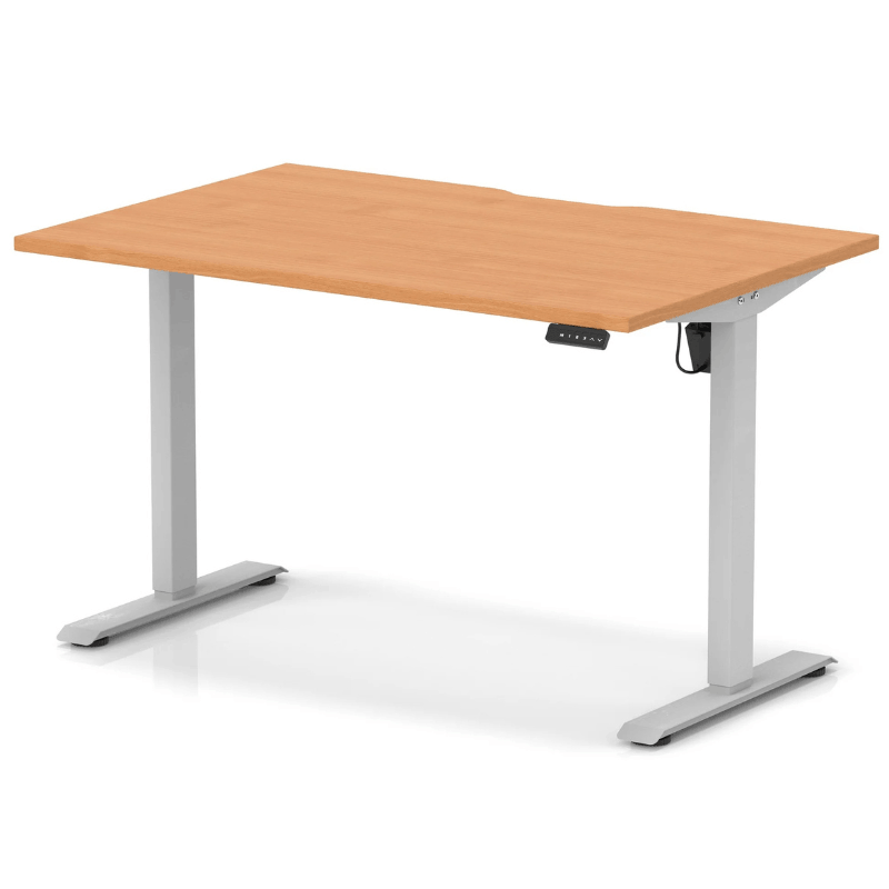 Air Lite Height Adjustable Desk with Scalloped Edge