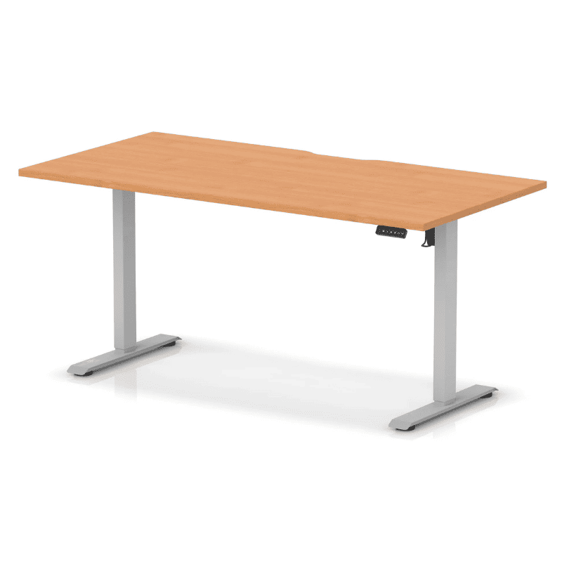Air Lite Height Adjustable Desk with Scalloped Edge