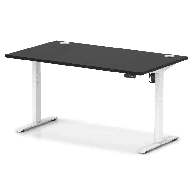 Air Lite Height Adjustable Desk with Cable Ports