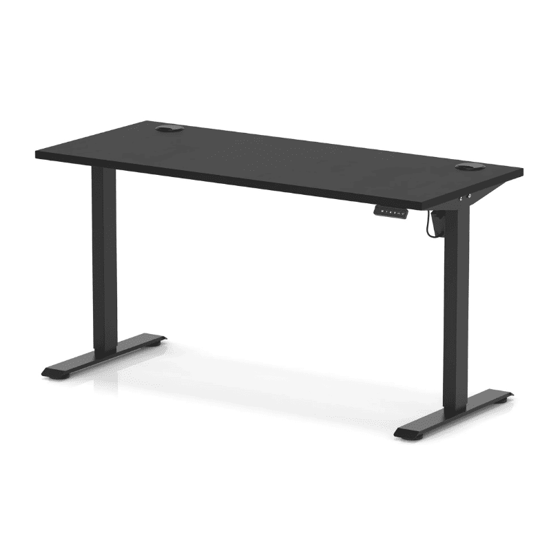 Air Lite Height Adjustable Slimline Desk with Cable Ports