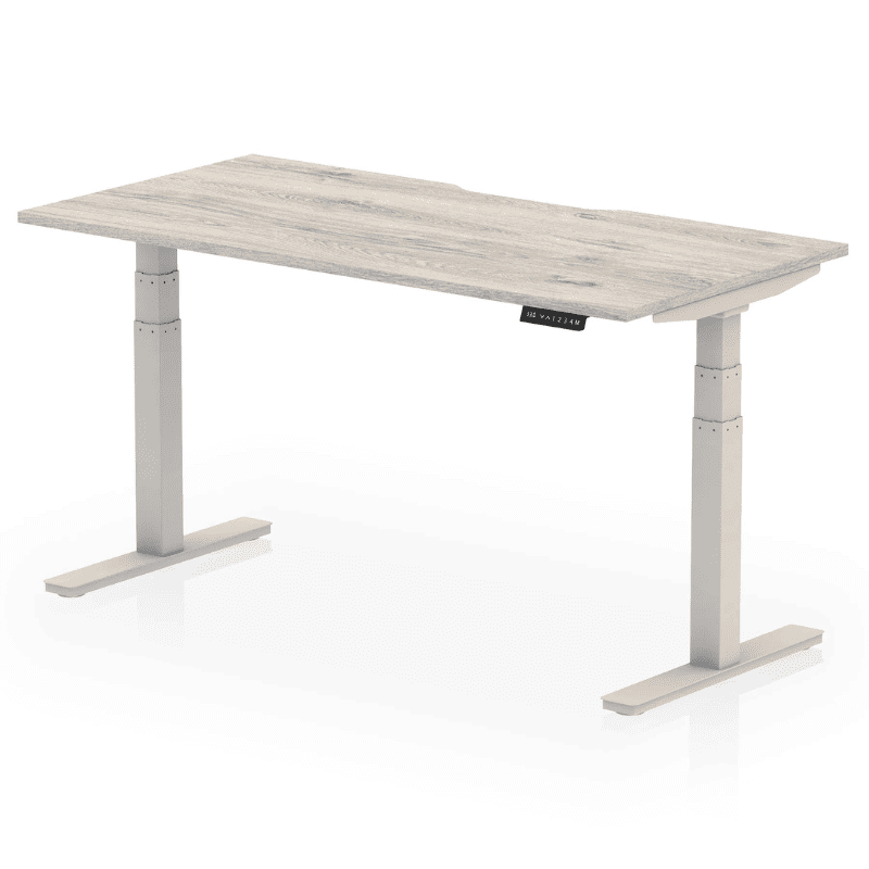 Air Scalloped Edge Height Adjustable Office Desk