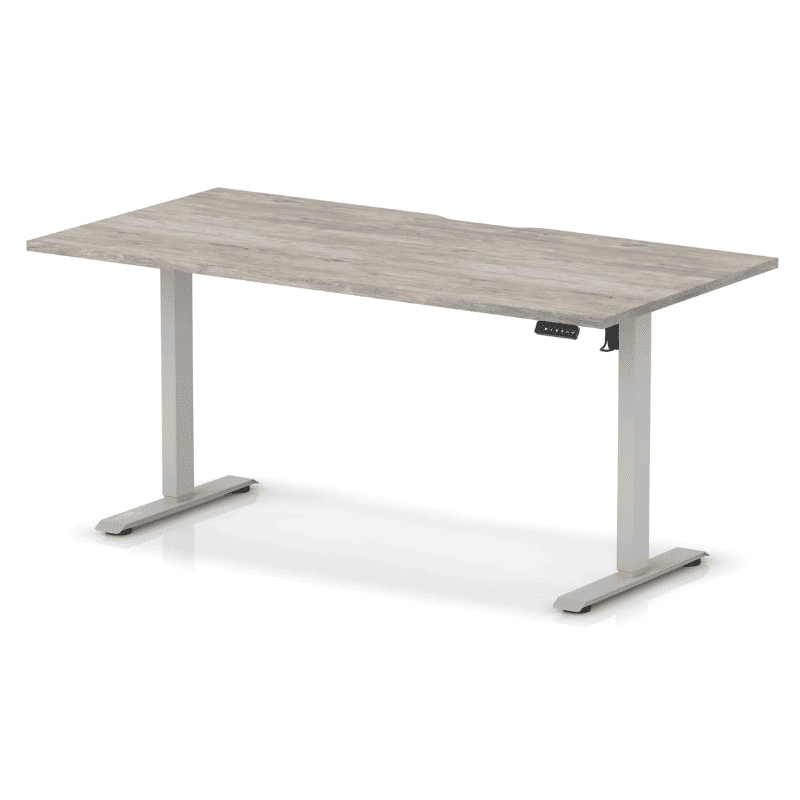 Air Lite Height Adjustable Desk with Scalloped Edge