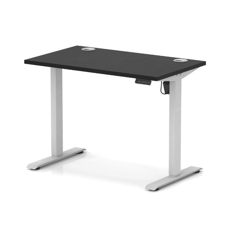 Air Lite Height Adjustable Slimline Desk with Cable Ports