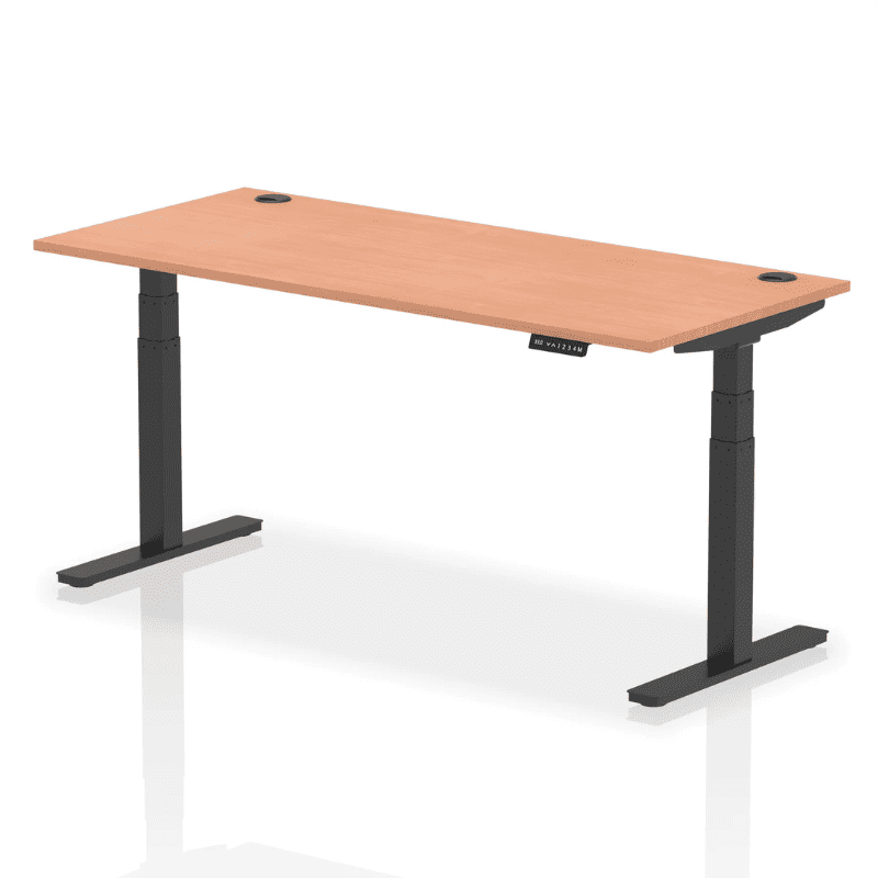 Air Height Adjustable Desk with Cable Ports
