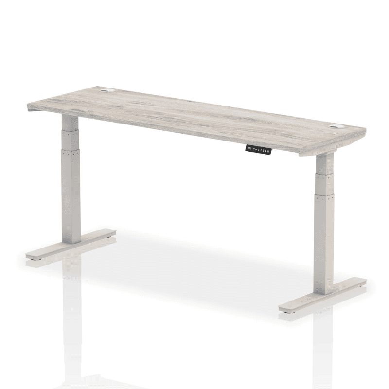 Air Height Adjustable Slimline Desk with Cable Ports