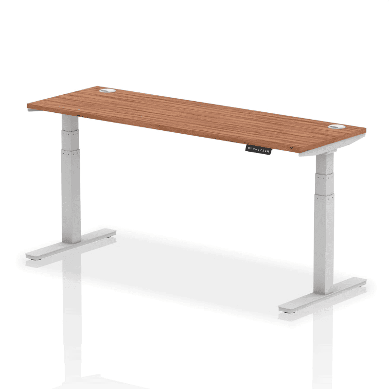 Air Height Adjustable Slimline Desk with Cable Ports