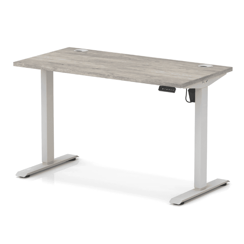 Air Lite Height Adjustable Slimline Desk with Cable Ports