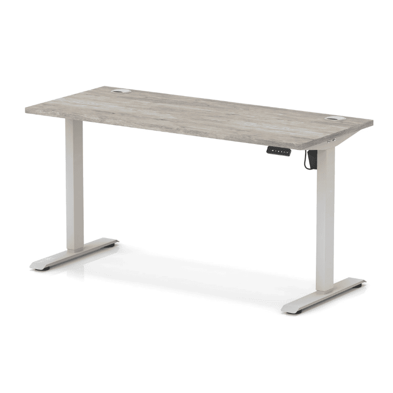 Air Lite Height Adjustable Slimline Desk with Cable Ports