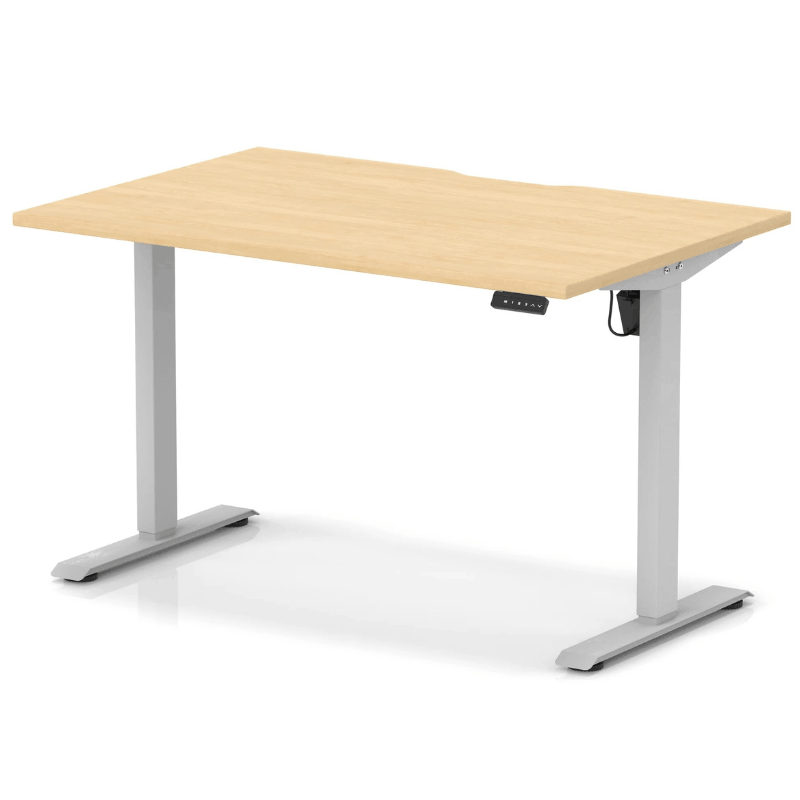 Air Lite Height Adjustable Desk with Scalloped Edge