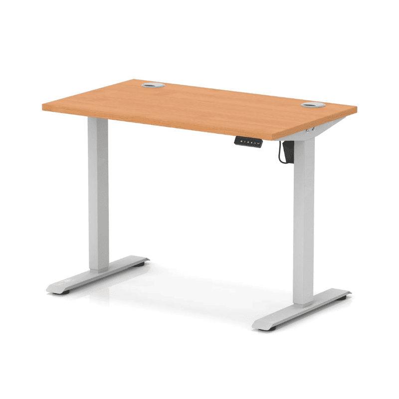 Air Lite Height Adjustable Slimline Desk with Cable Ports