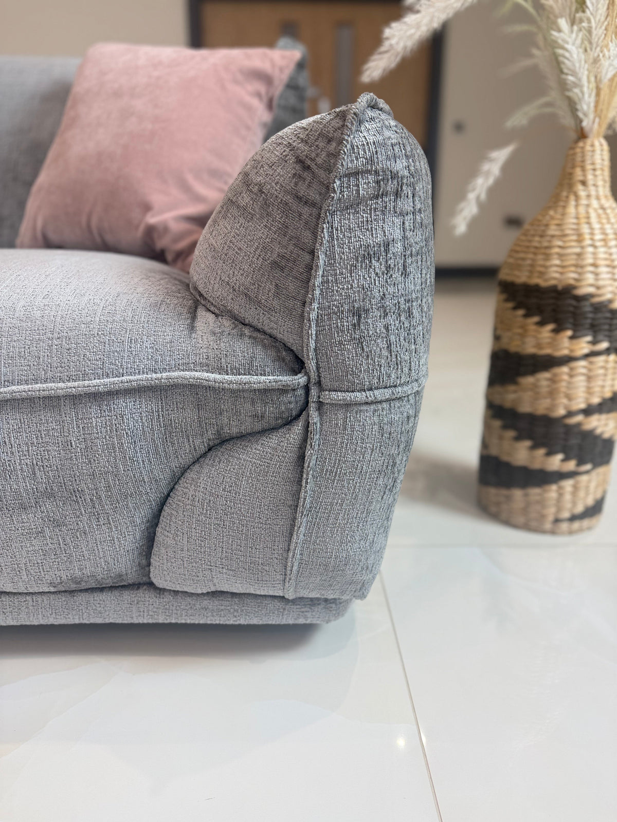 Angelo Sofa Grey 3 Seater