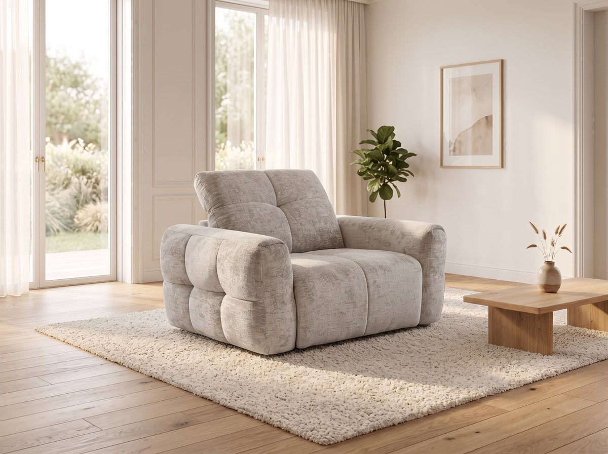 Faringdon Electric Recliner Beige Armchair