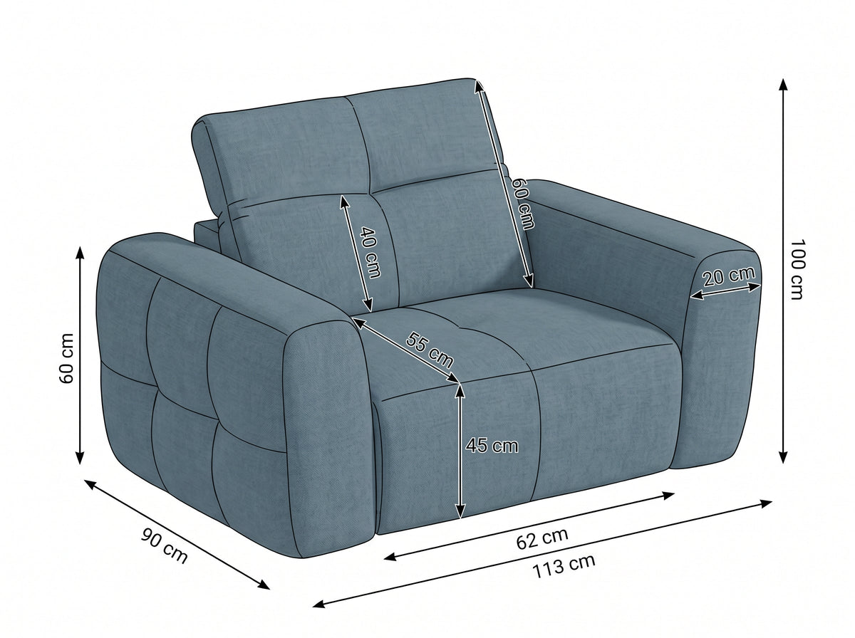 Faringdon Electric Recliner Beige Armchair