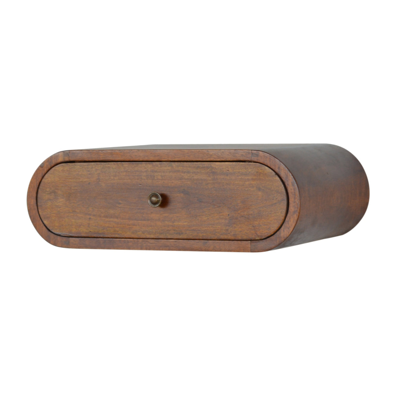 Artisan Wall Mounted Round Chestnut Bedside