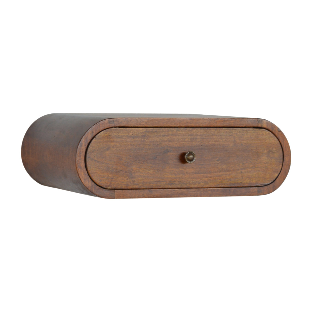 Artisan Wall Mounted Round Chestnut Bedside