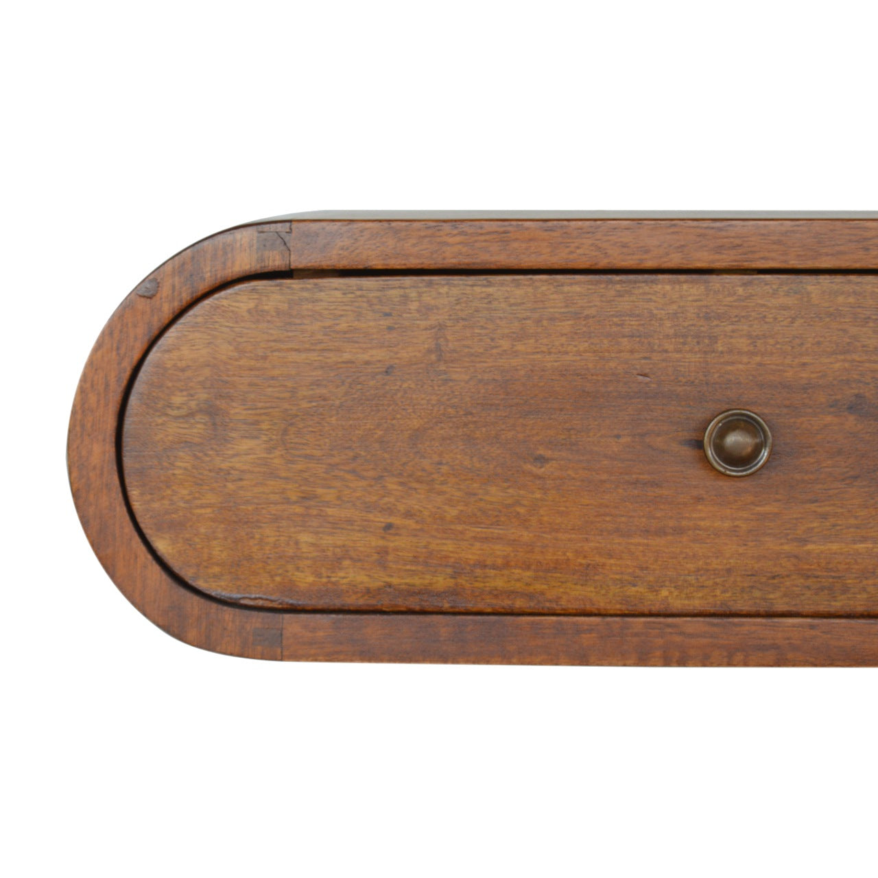 Artisan Wall Mounted Round Chestnut Bedside