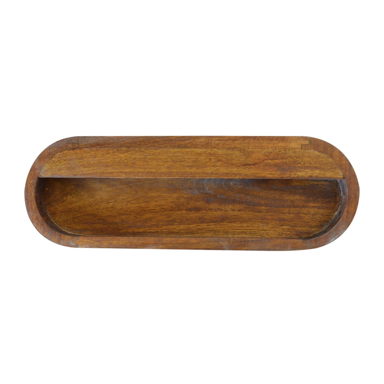 Artisan Wall Mounted Round Chestnut Bedside