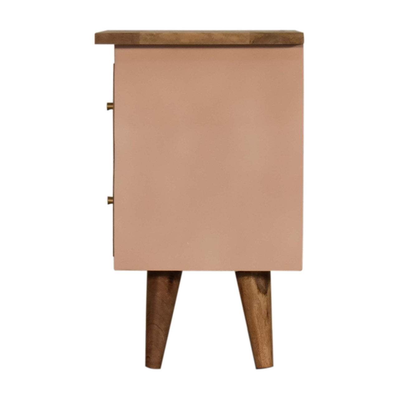 Artisan Blush Pink Hand Painted Bedside